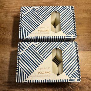 Capri Blue Volcano Set of 6 Votive White Candles Anthropologie